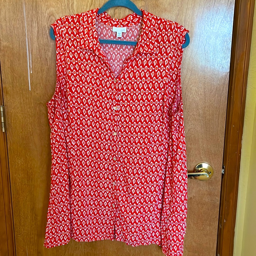 J Jill Womens sleeveless top